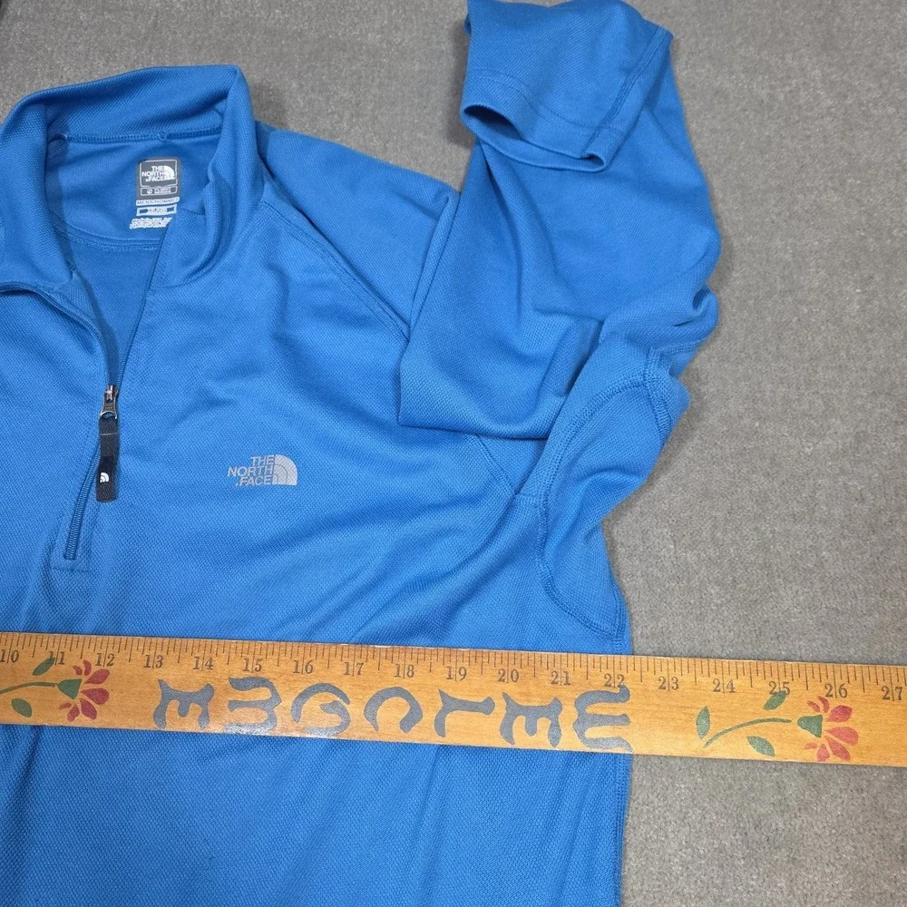The North Face Flight Series 1/4 Zip Pullover Mens Xl Blue Vapor Wick Running